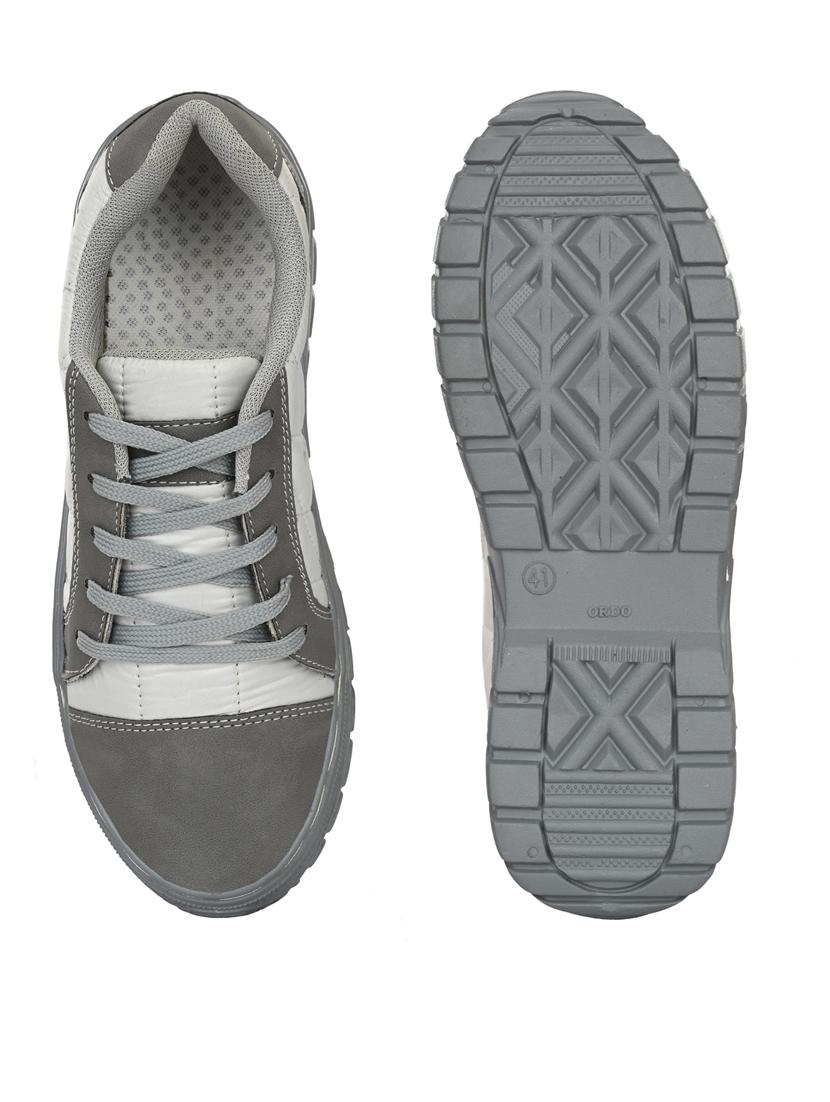 bucik grey bck4024 lightweight comfort summer trendy premium stylish sneakers for men - 21278556 - Standard Image - 4