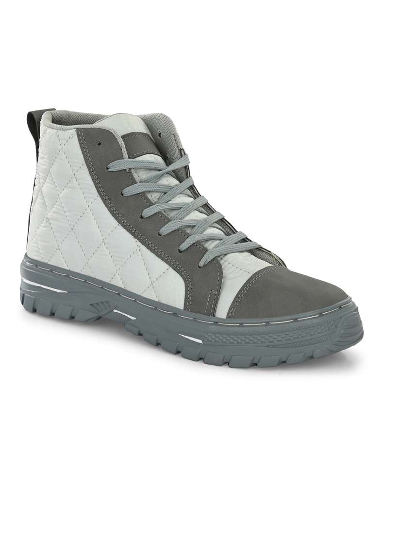 bucik grey bck4026 lightweight comfort trendy premium stylish high tops for men  - 21278560 -  Standard Image - 1