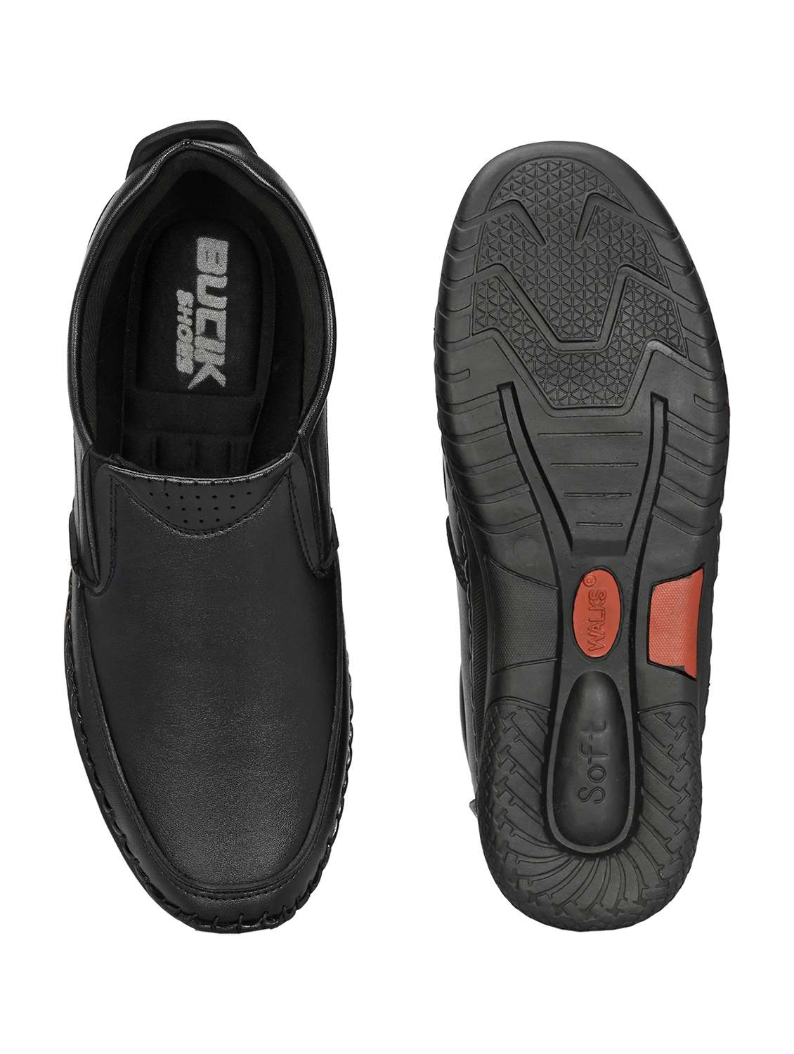 Bucik Black Mocassin For Men - 21278593 -  Standard Image - 4