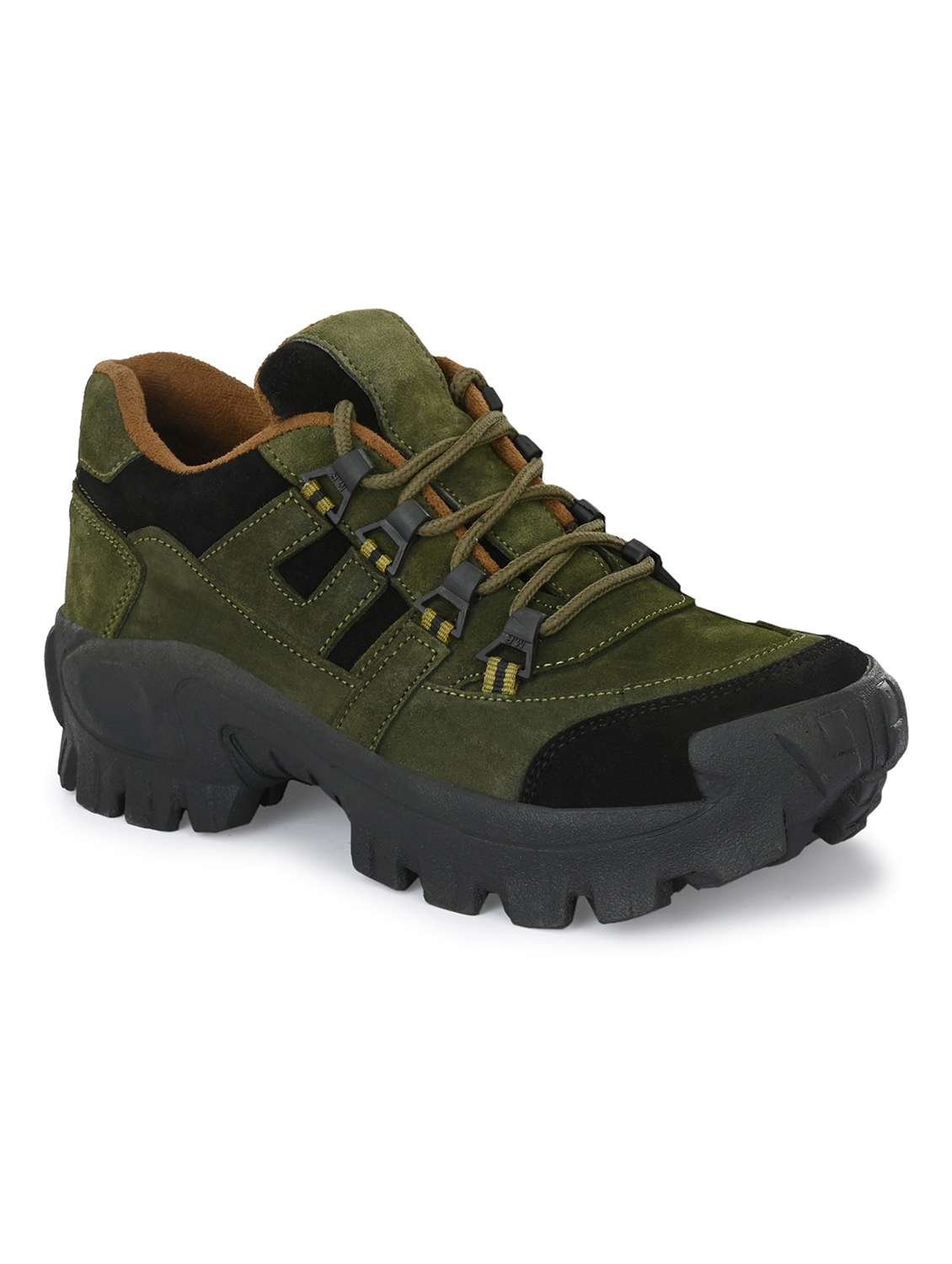 Olive Lace Up Shoes - 21278641 -  Standard Image - 1