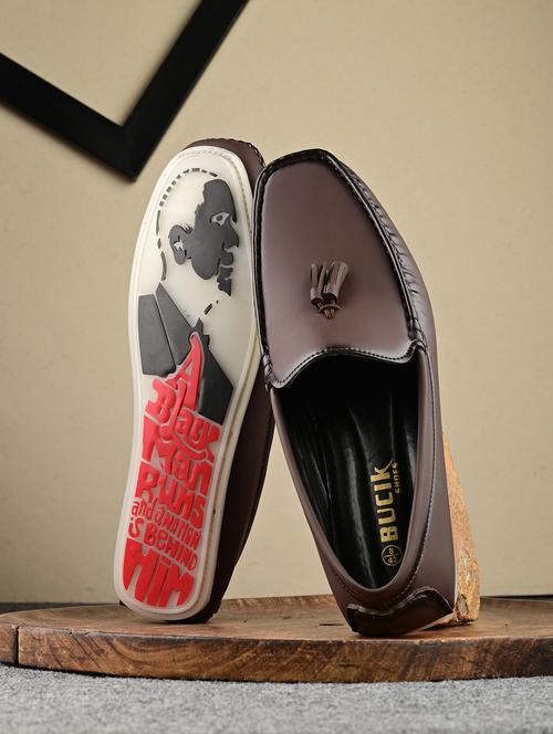 men slip on tassle detailing loafers - 21278706 -  Standard Image - 0