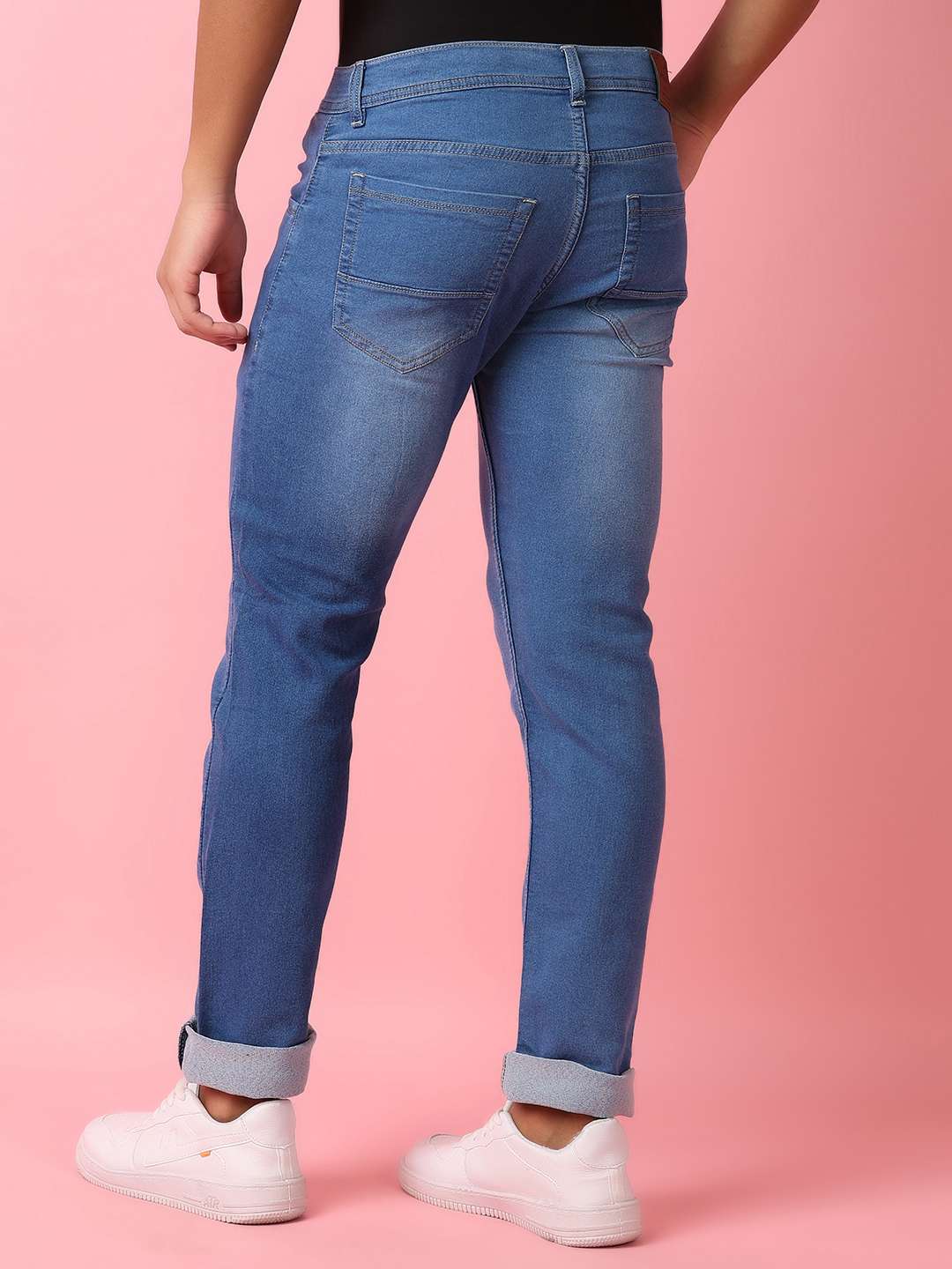 men mid rise plain jeans - 21279000 -  Standard Image - 1