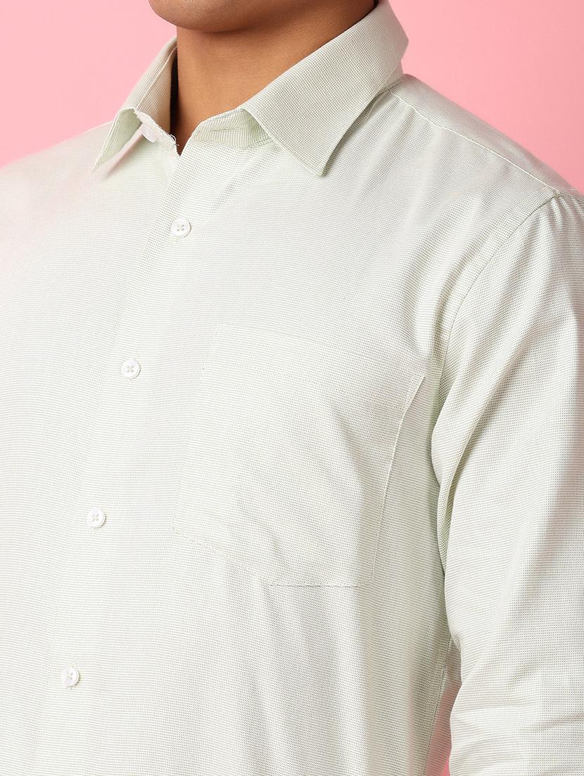 men white solid regular fit collared casual shirt - 21279006 - Standard Image - 4