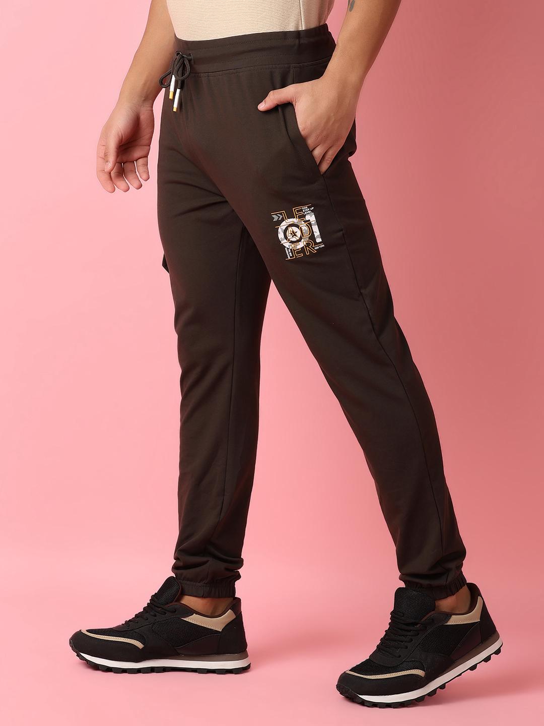 olive cotton full length track pant - 21279012 - Standard Image - 4