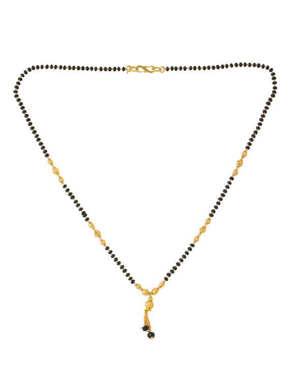 gold beads mangalsutra - 21279156 - Standard Image - 1