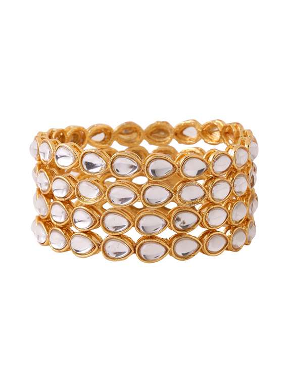 gold alloy bangle set of 4 - 21279182 -  Standard Image - 1