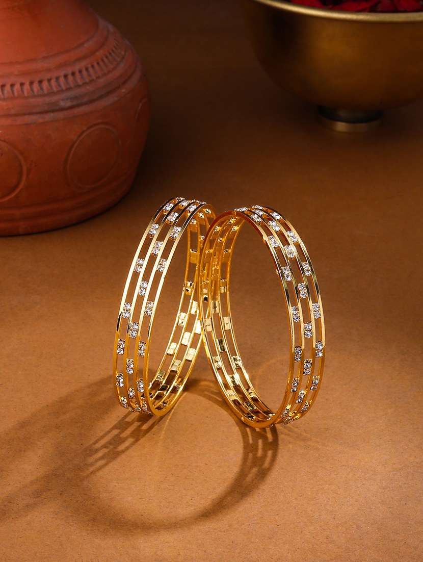 gold alloy bangle set of 2 - 21279183 - Zoom Image - 0