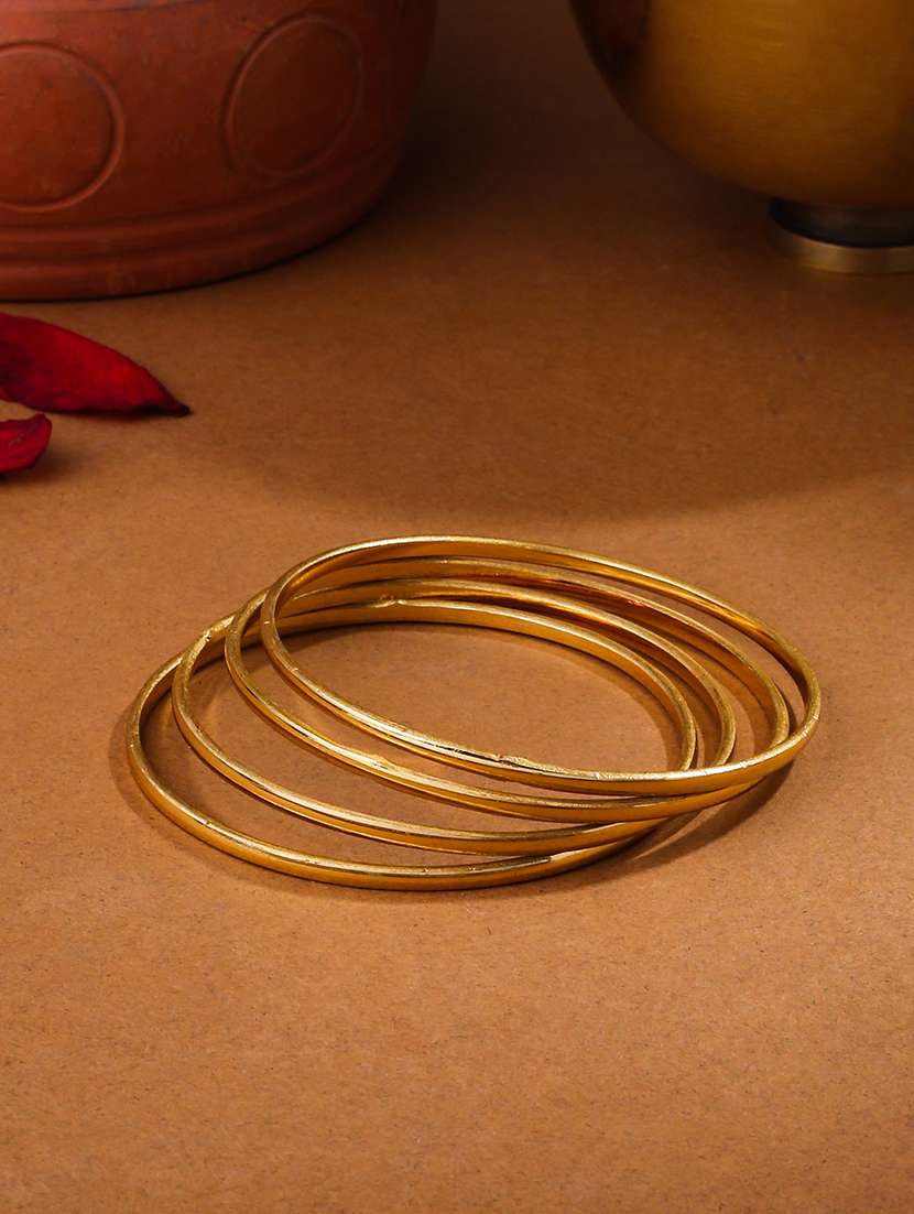 gold alloy bangle set of 4