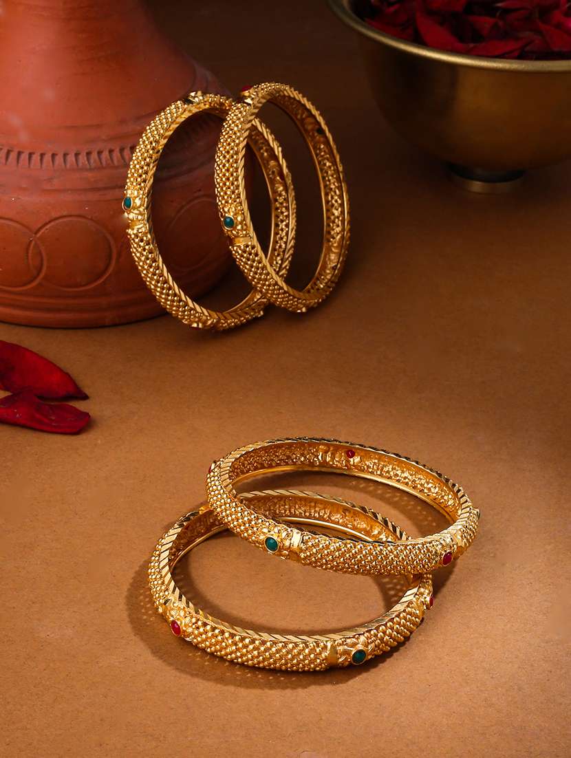 gold alloy bangle set of 4 - 21279187 - Zoom Image - 0