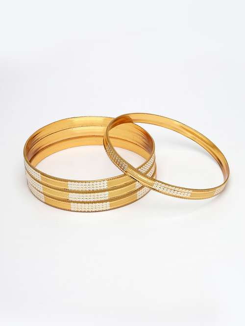 gold alloy bangle set of 4 - 21279191 - Standard Image - 0