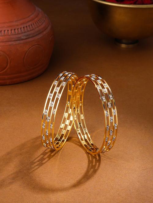 gold alloy bangle set of 4 - 21279206 - Standard Image - 0