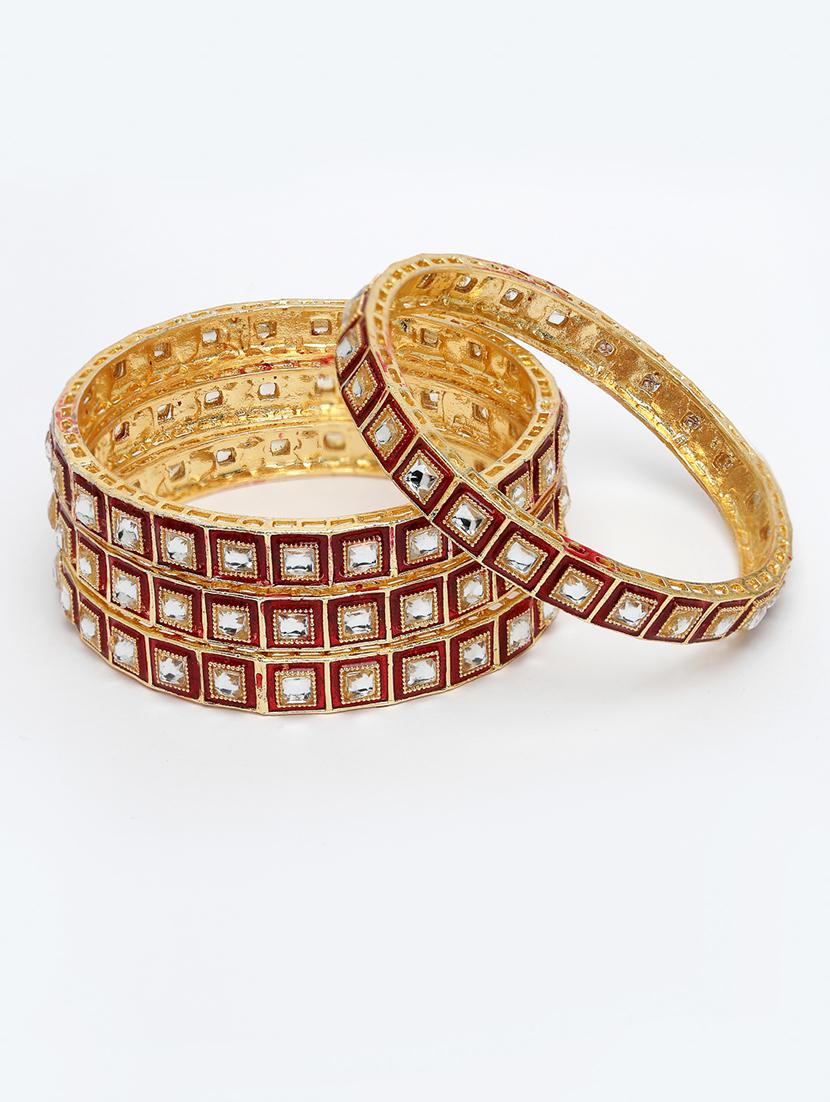 gold alloy bangle set of 4 - 21279212 -  Standard Image - 1