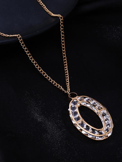 gold metal chain necklace - 21279327 - Standard Image - 0
