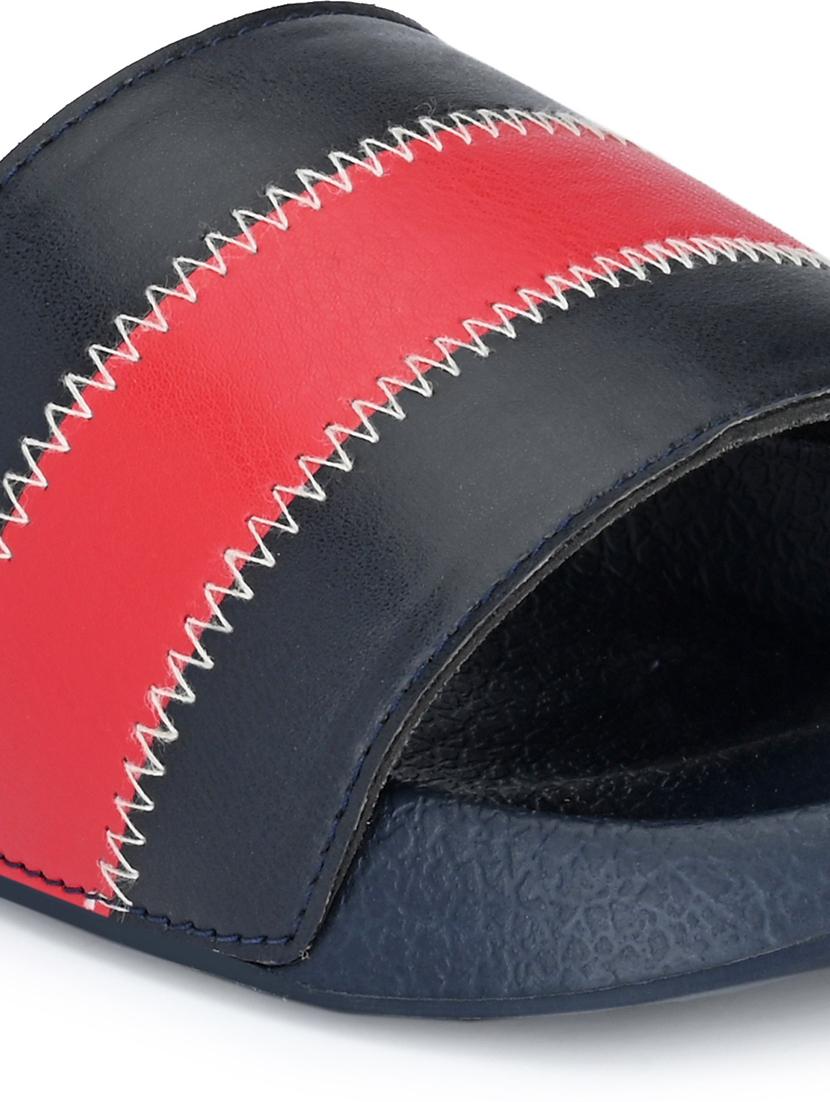 bucik blue men bck9060 lightweight comfort summer trendy premium stylish slides - 21279817 - Standard Image - 4