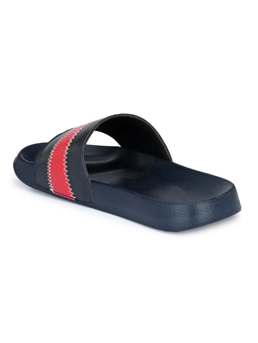 bucik navy men bck9060 lightweight comfort summer trendy premium stylish slides - 21279818 - Standard Image - 1