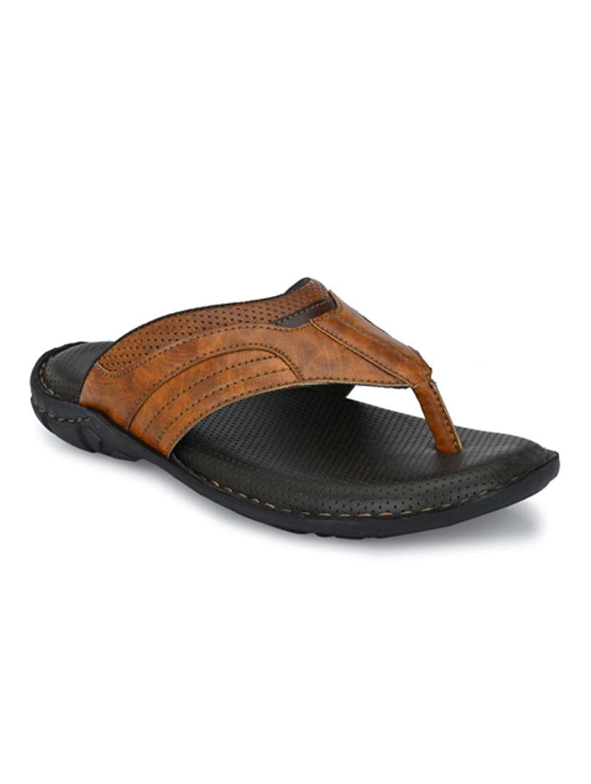 bucik tan men bck8095 lightweight comfort summer trendy premium stylish flip flops - 21279826 - Standard Image - 1