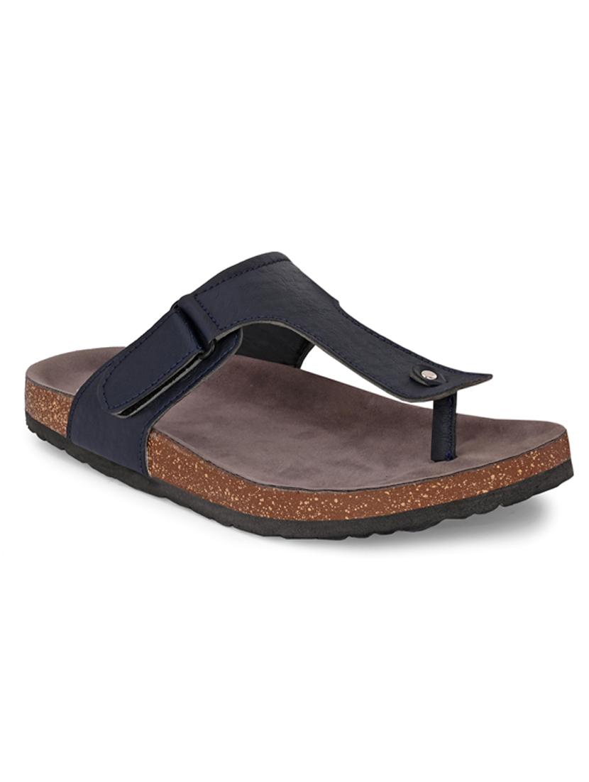 blue synthetic slip on sandals - 21279838 -  Standard Image - 1