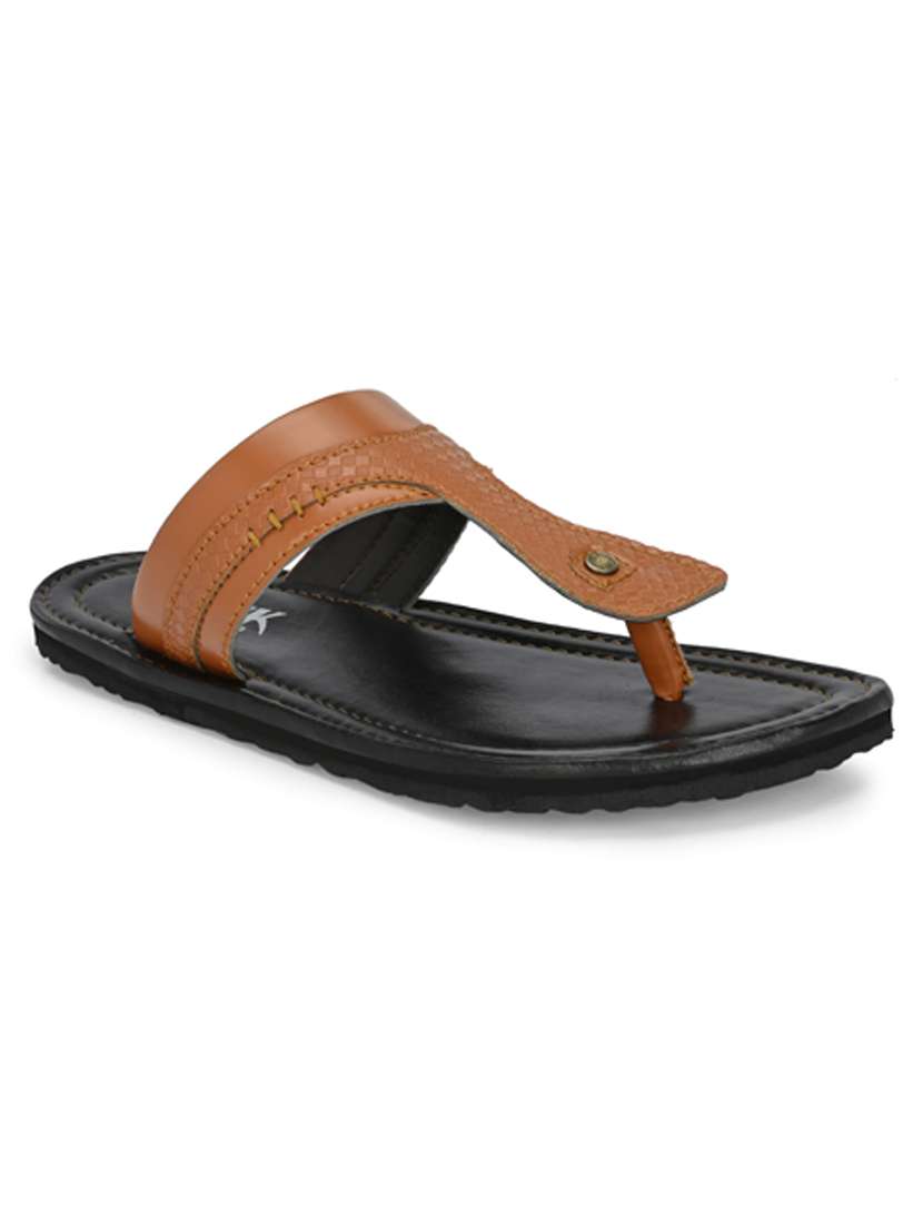 tan synthetic toe separator slippers - 21279886 -  Standard Image - 1