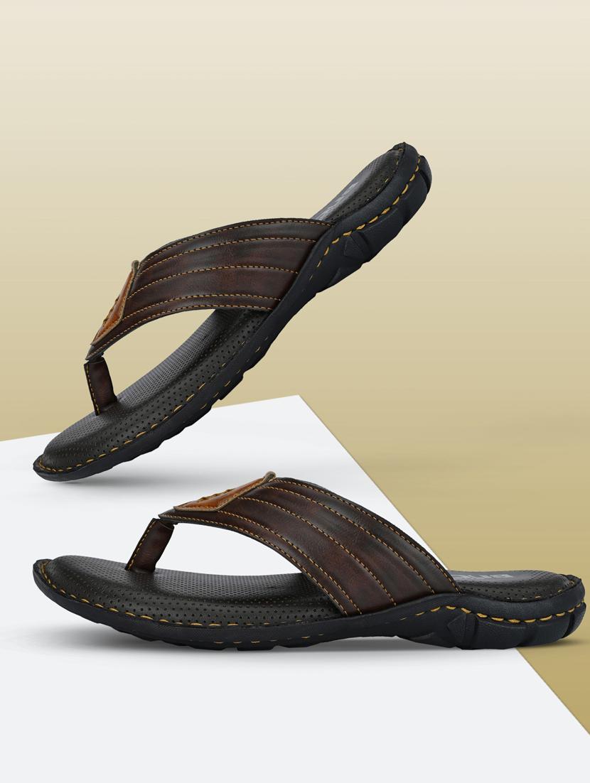 bucik brown men bck8094 lightweight comfort summer trendy premium stylish slippers  - 21279896 -  Standard Image - 1
