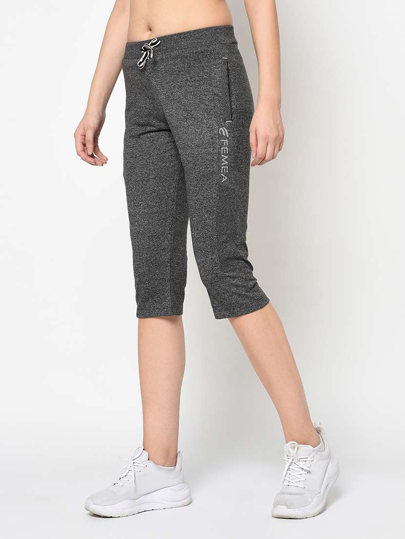 women mid rise cotton blend capri - 21280129 -  Standard Image - 1