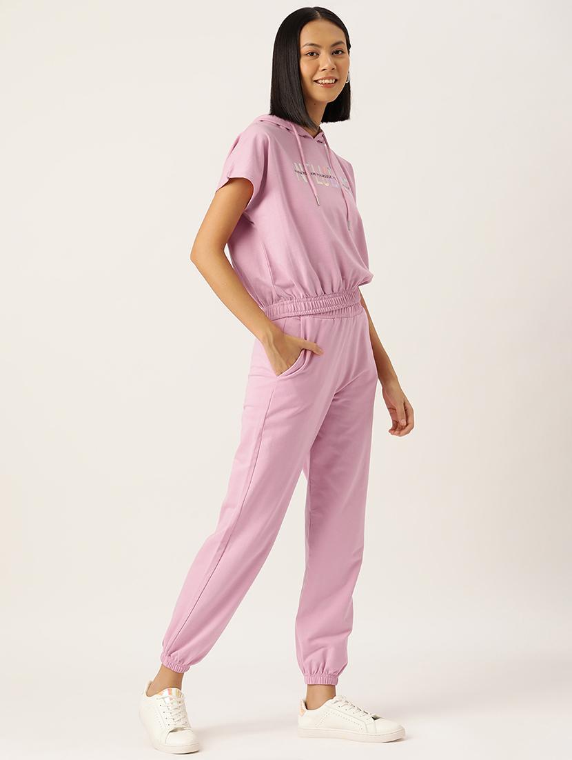 women printed t-shirt & jogger co-ord set - 21280159 -  Standard Image - 1