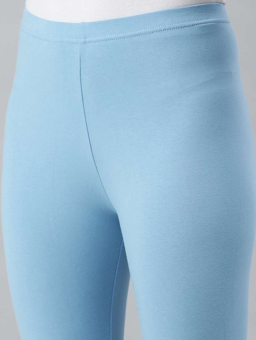 women solid mid rise churidar legging - 21281517 -  Standard Image - 4