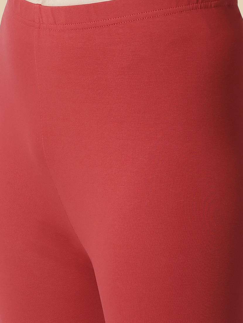 women solid mid rise churidar legging - 21281524 -  Standard Image - 4