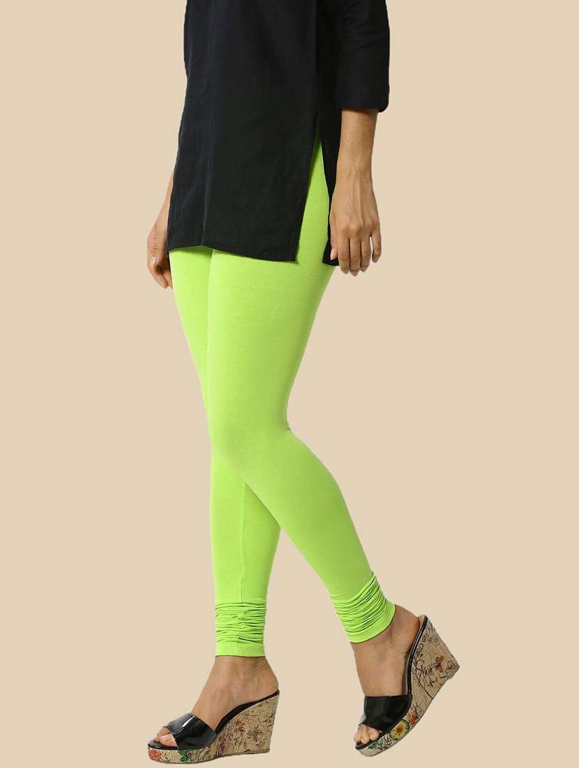 women solid mid rise churidar legging - 21281551 -  Standard Image - 1