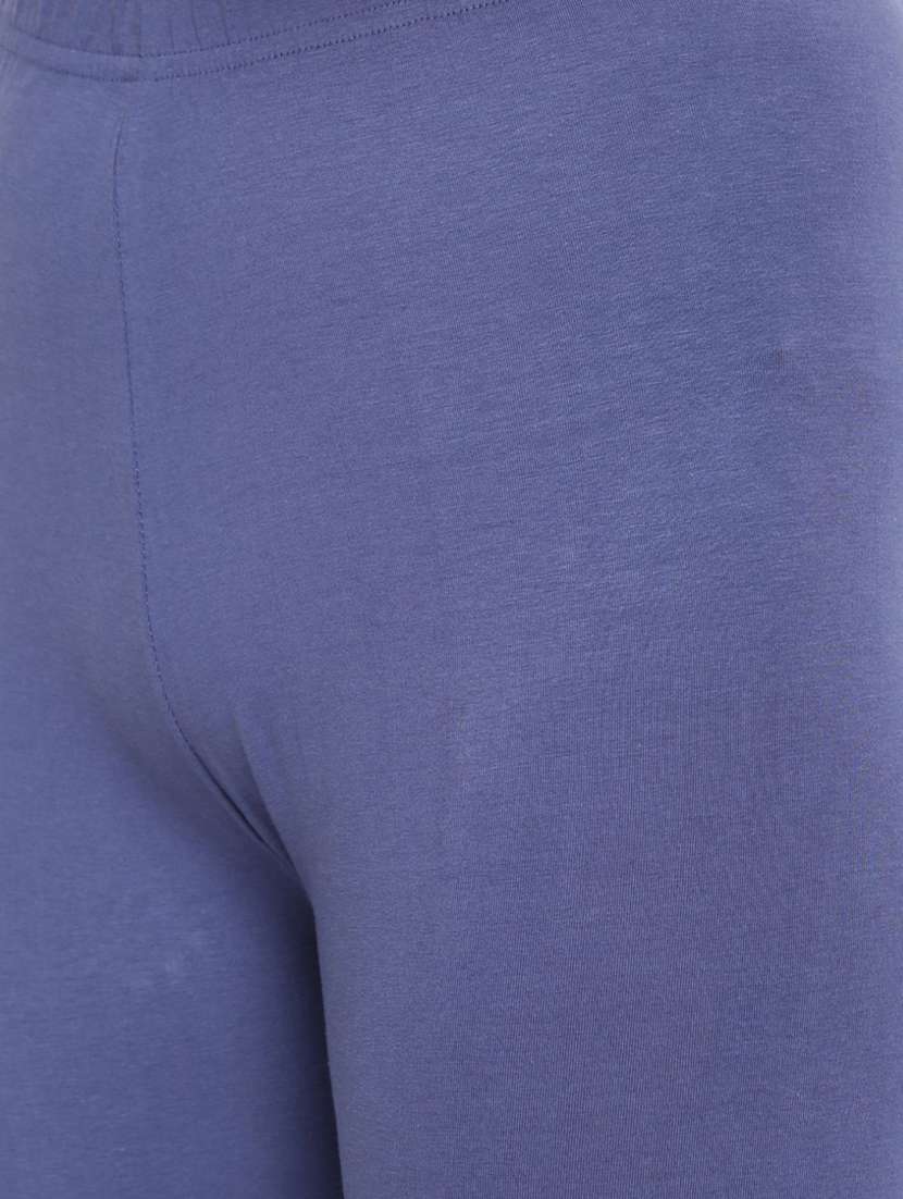women solid mid rise churidar legging - 21281554 -  Standard Image - 4