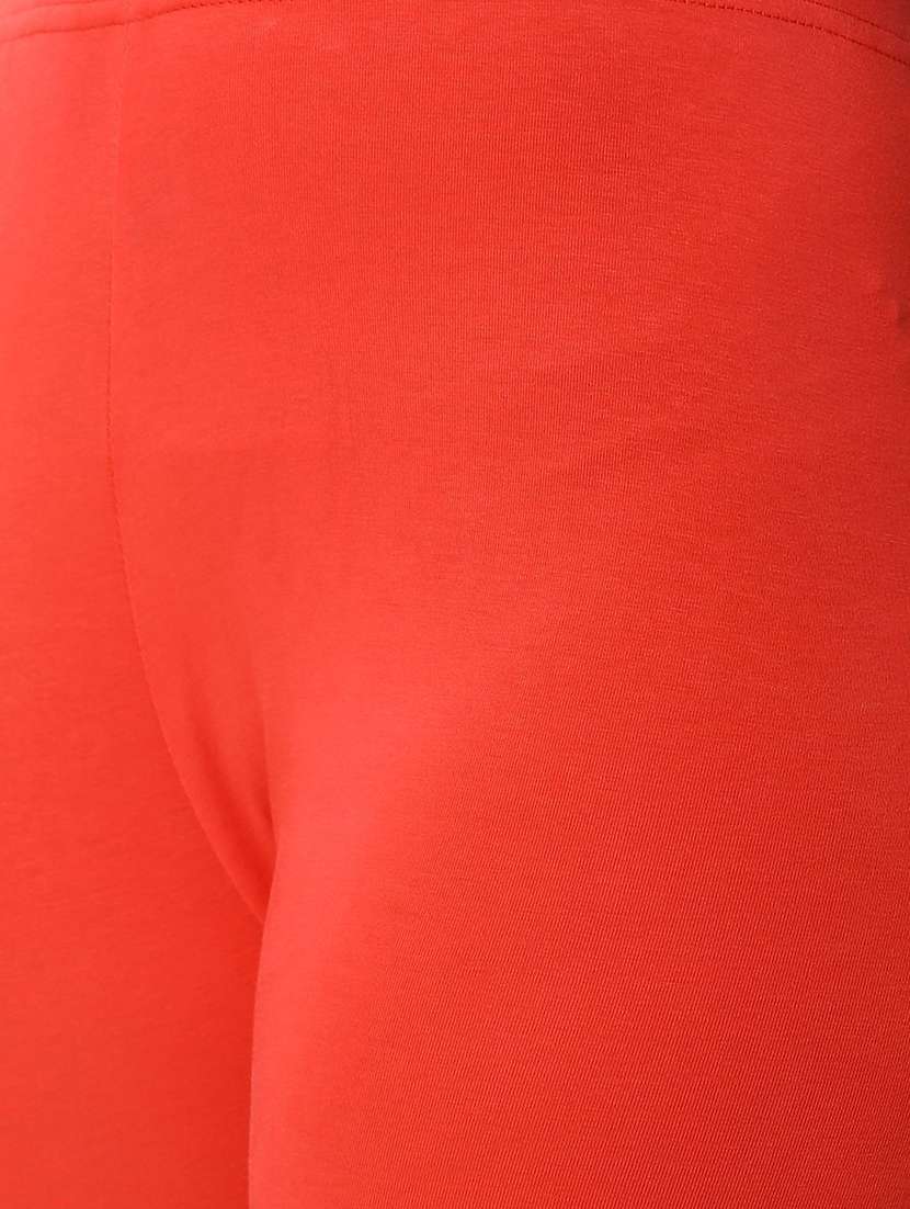 women solid mid rise churidar legging - 21281568 -  Standard Image - 4