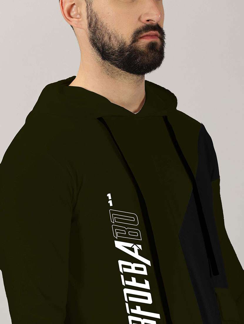 men color block hooded t-shirt - 21281737 -  Standard Image - 4