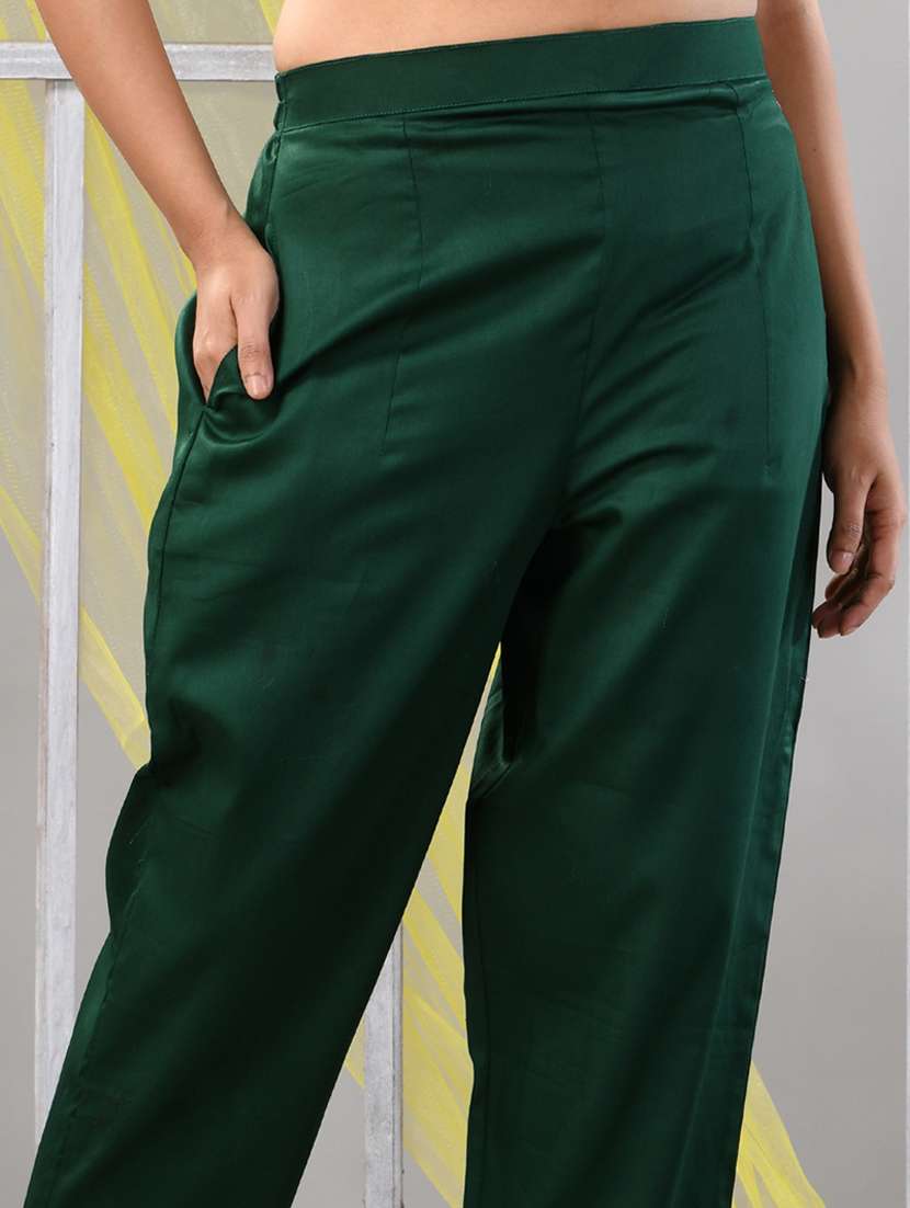 women three quarter sleeve straight kurta - 21281861 -  Standard Image - 4