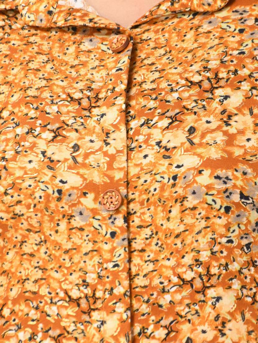 women bell sleeves fit & flare ethnic dress - 21281864 -  Standard Image - 4