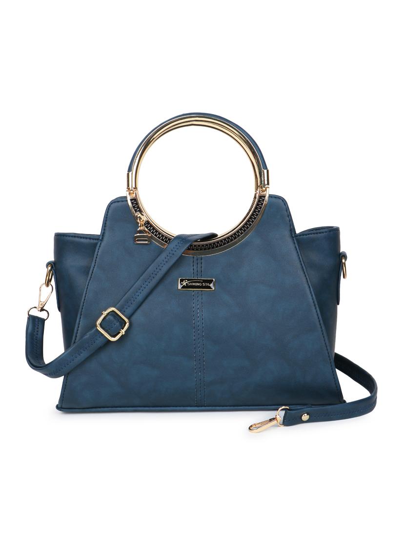 women solid leatherette handbag - 21281960 - Zoom Image - 0