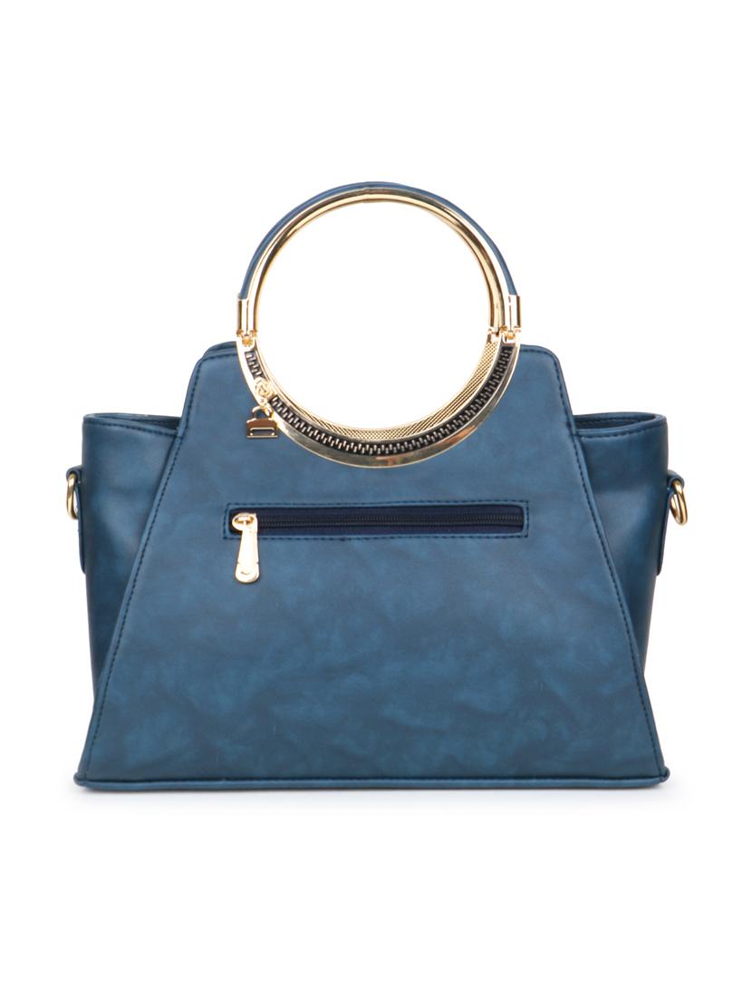 women solid leatherette handbag - 21281960 -  Standard Image - 1