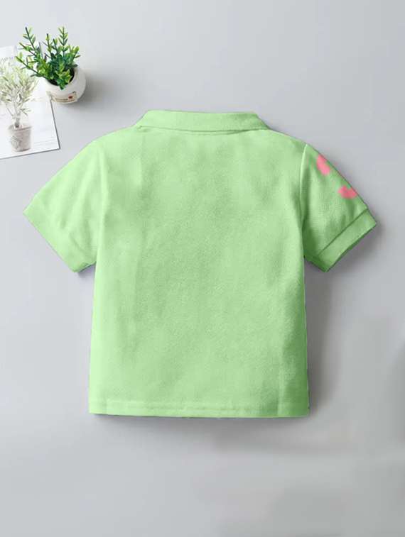 boys solid short sleeves polo t-shirt - 21281970 -  Standard Image - 1