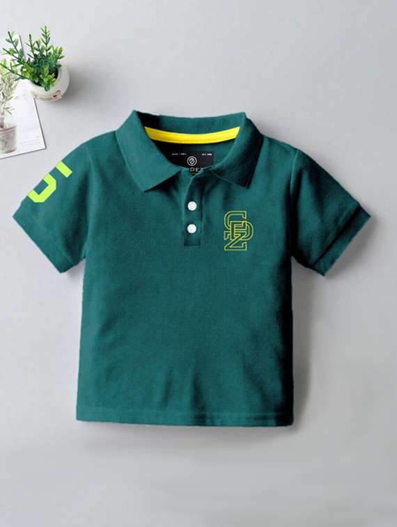 boys solid short sleeves polo t-shirt