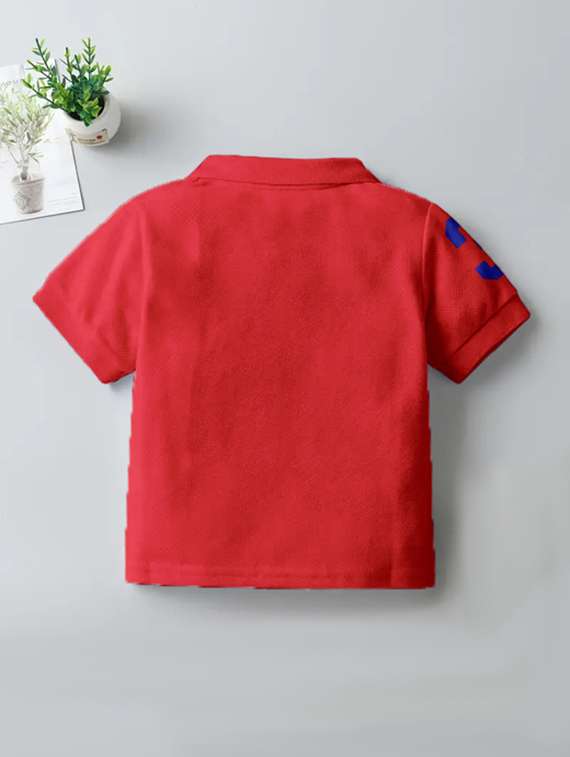 boys solid short sleeves polo t-shirt - 21281974 -  Standard Image - 1