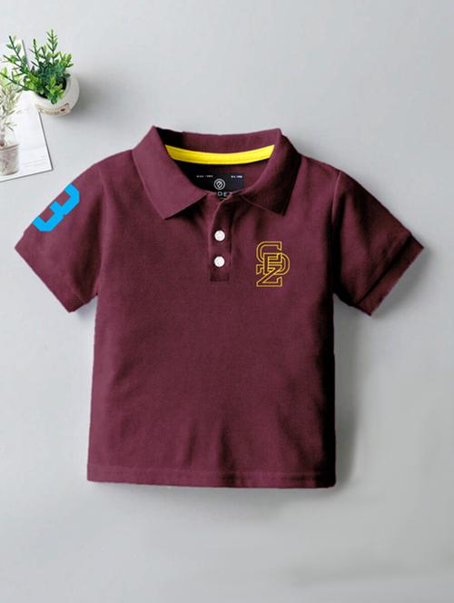 boys solid short sleeves polo t-shirt - 21281976 - Standard Image - 0