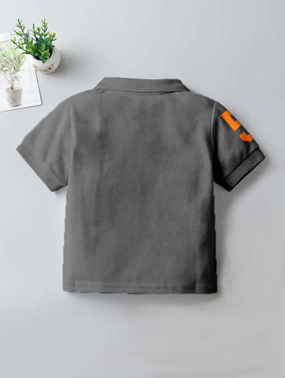 boys printed short sleeve polo t-shirt - 21281978 -  Standard Image - 1