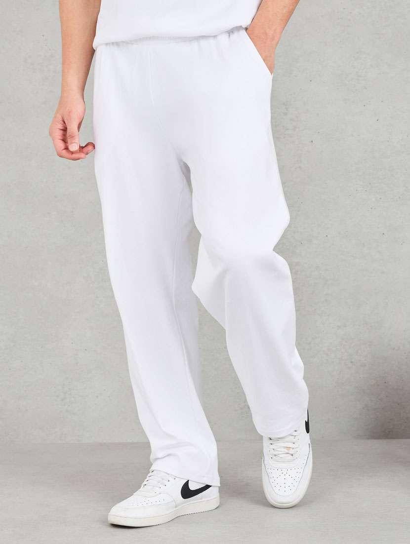 men white printed short sleeve co-ord set - 21283700 -  Standard Image - 1