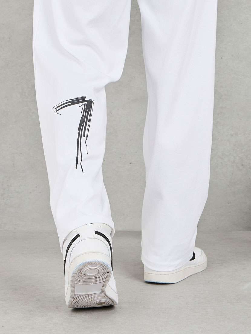 men white printed short sleeve co-ord set - 21283700 -  Standard Image - 4