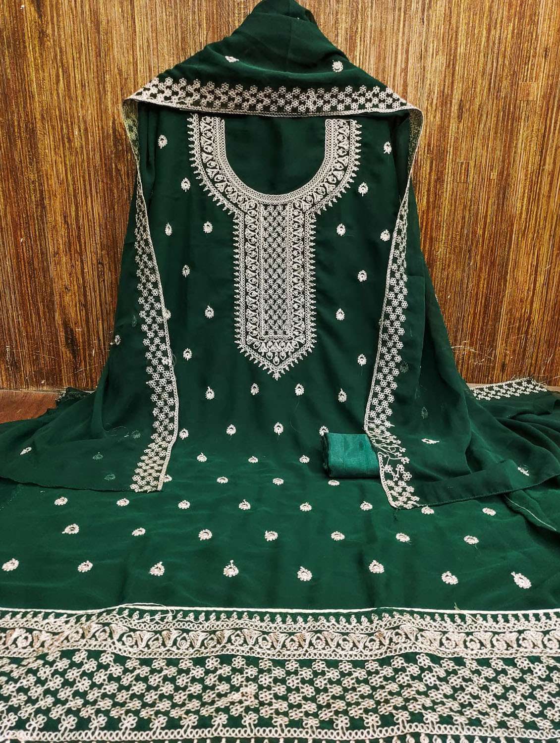 women embroidered unstitched suit set - 21284195 - Standard Image - 1