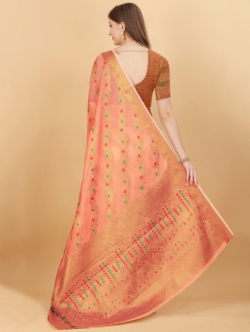 women self design banarasi saree with blouse - 21286418 - Standard Image - 1