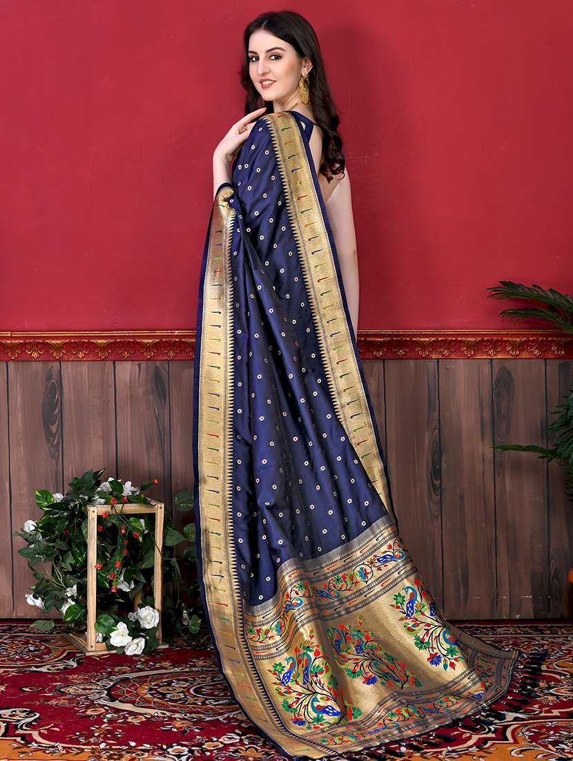 women zari work banarasi saree with blouse - 21286424 -  Standard Image - 1