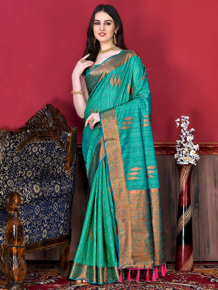 women self design banarasi saree with blouse - 21286430 -  Standard Image - 1