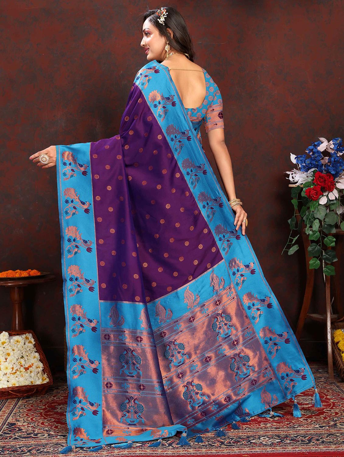 women self design banarasi saree with blouse - 21286630 - Standard Image - 1