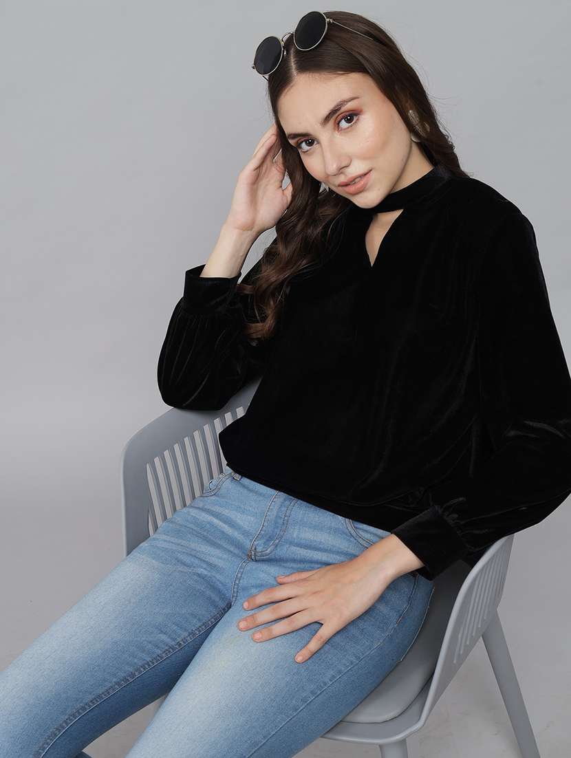 black velvet regular top - 21286764 -  Standard Image - 1
