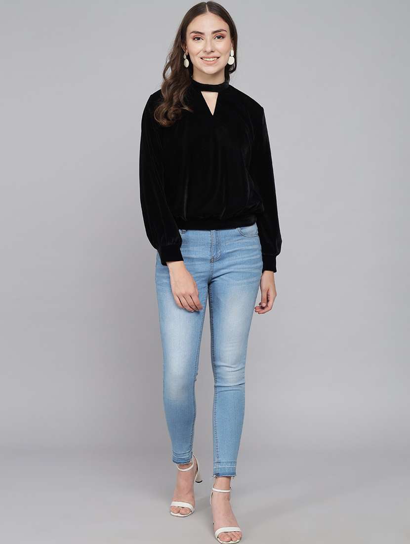 black velvet regular top - 21286764 -  Standard Image - 4
