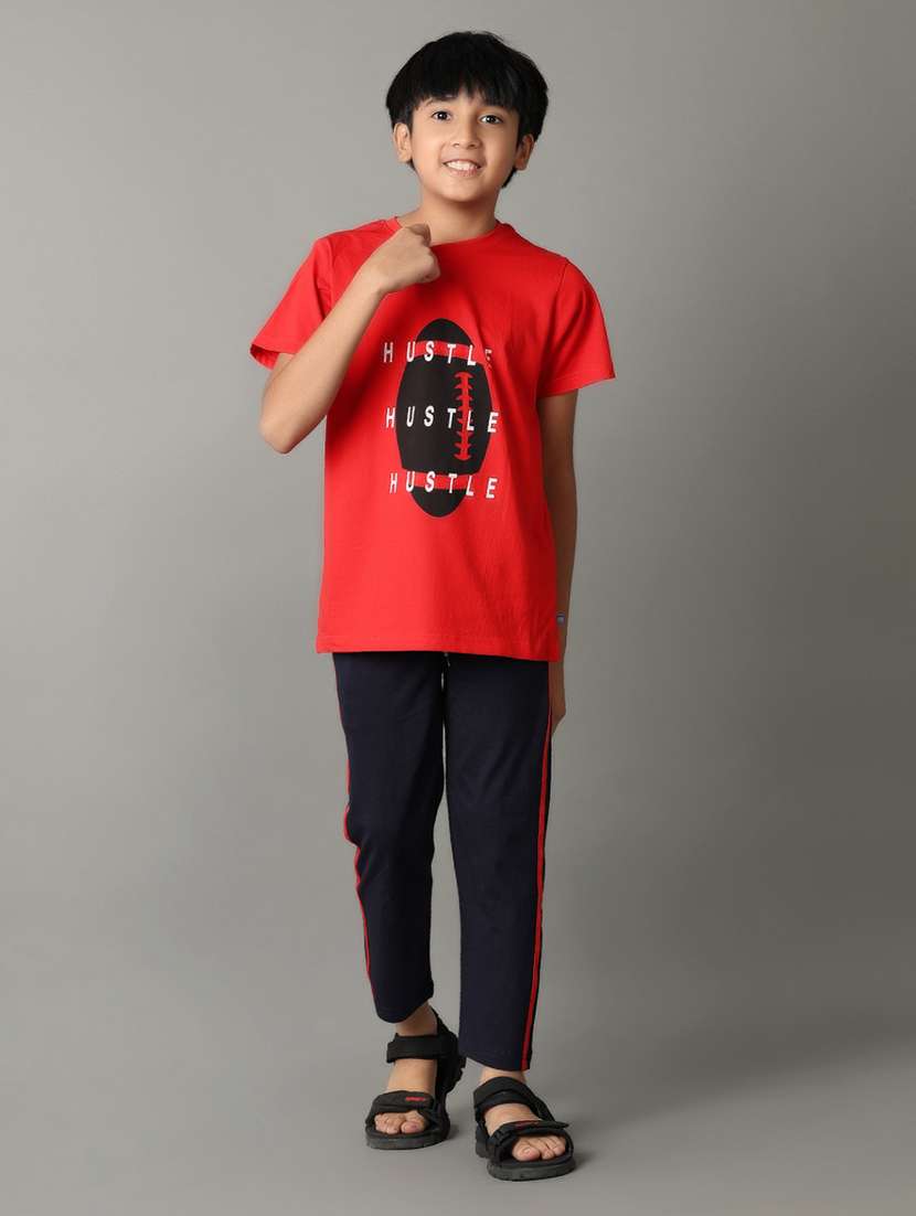 navy blue cotton casual track pants - 21286981 -  Standard Image - 4